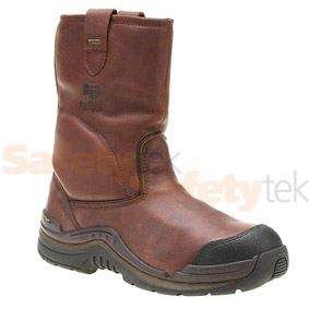 Brown padded Rigger Boot with Steel midsole 761SM