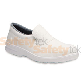 White microfibre slip-on shoe 89167