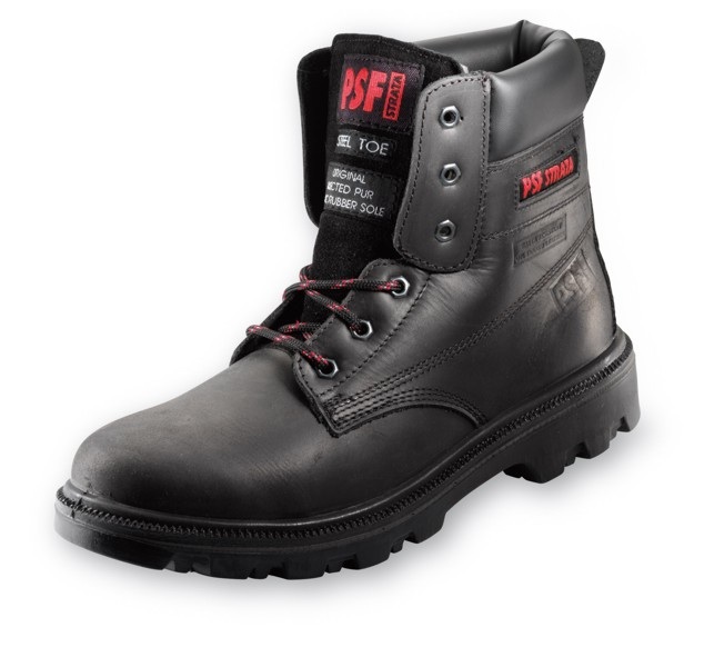 Strata 522sm - 6" Black Boot With Steel Midsole