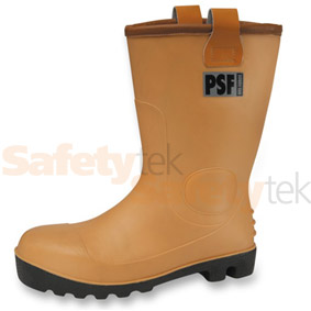 D101SM Tan Fur Lined 100% Waterproof Rigger-Steel Midsole
