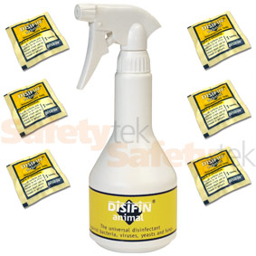 Disifin Animal disinfectant 6 tablets + UV Spray Bottle