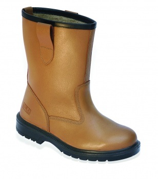 Jobsite S3 Tan Rigger Boot Fur Lined - SS408SM